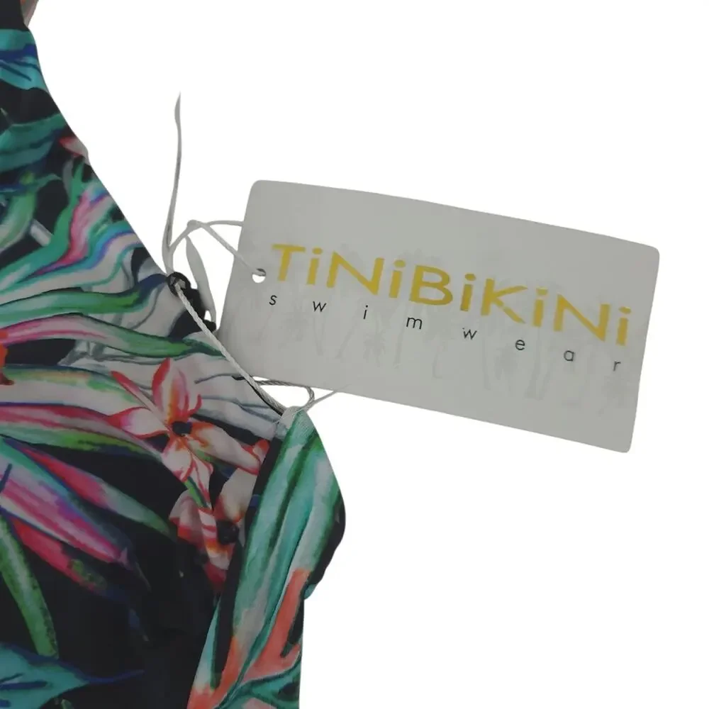 NEW TiniBikini Tropical Floral Bikini Top Large Bathing Suit Swim Top
